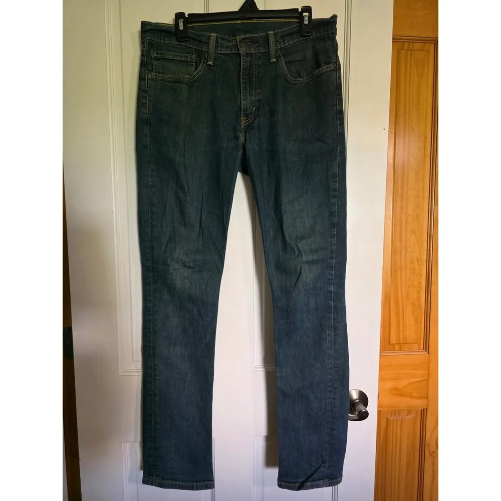Levis 511 Slim Fit Jeans Mens 34x34 Medium Wash Blue Denim 04511-0408